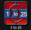 1 to 25